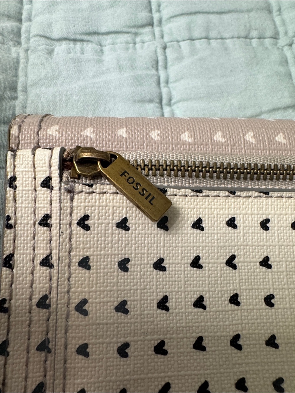 Fossil Patterned Fold-Over Wallet - Picture 7 of 7